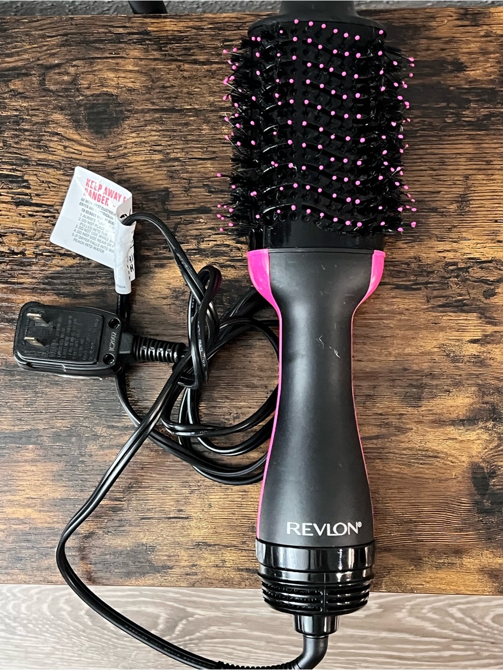 Revlon Black and Hot Pink One-Step Volumizing Brush Dryer